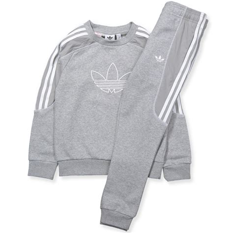 grey Adidas sweatsuit